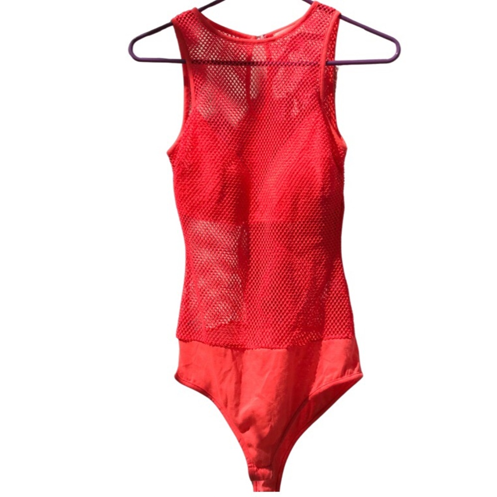 Vibrant Fishnet Neon Swim Suit or Lingerie.